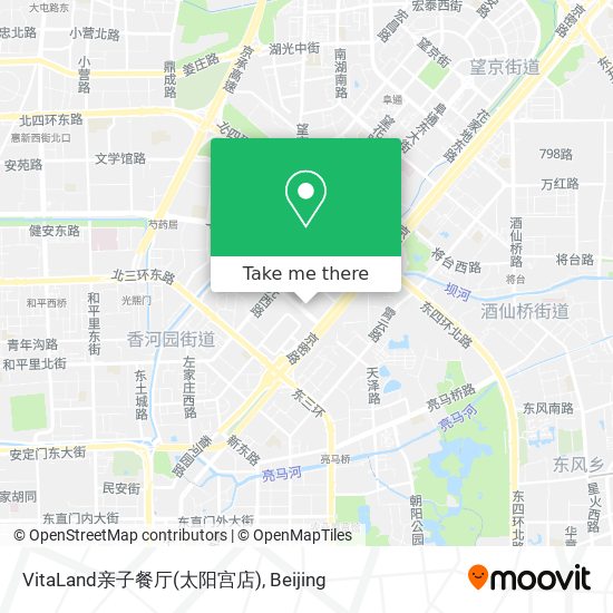 VitaLand亲子餐厅(太阳宫店) map