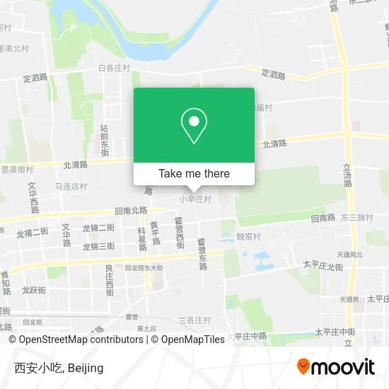 西安小吃 map