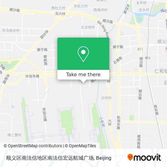 顺义区南法信地区南法信宏远航城广场 map