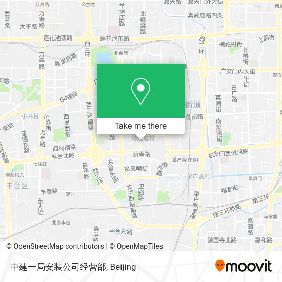 中建一局安装公司经营部 map