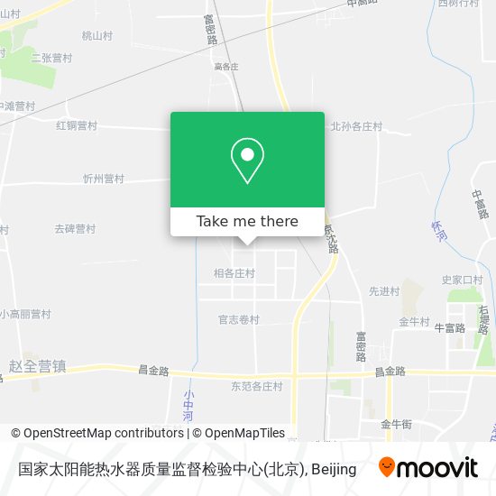 国家太阳能热水器质量监督检验中心(北京) map