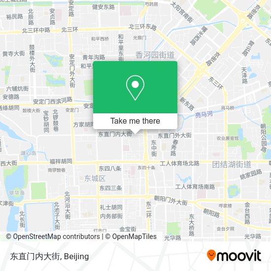 东直门内大街 map
