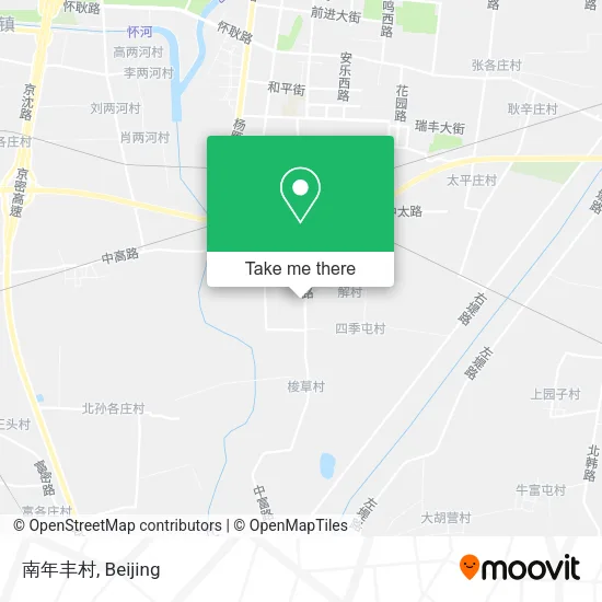 南年丰村 map