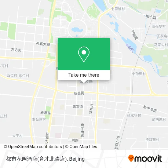 都市花园酒店(育才北路店) map