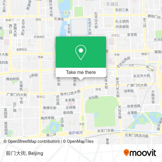 前门大街 map