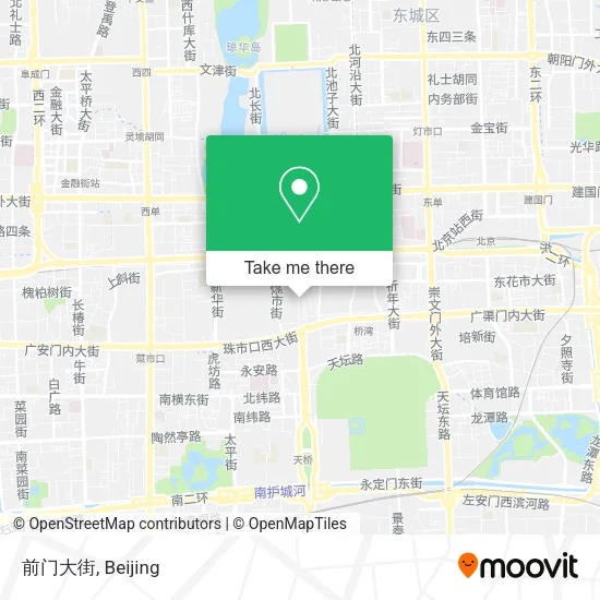 前门大街 map