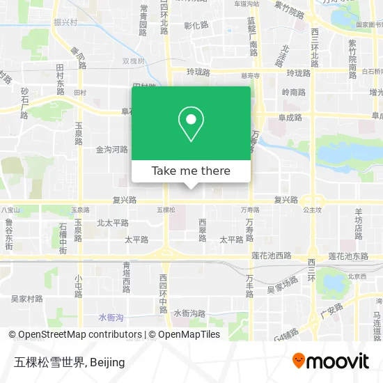 五棵松雪世界 map