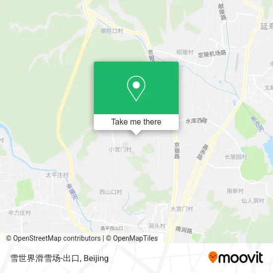 雪世界滑雪场-出口 map