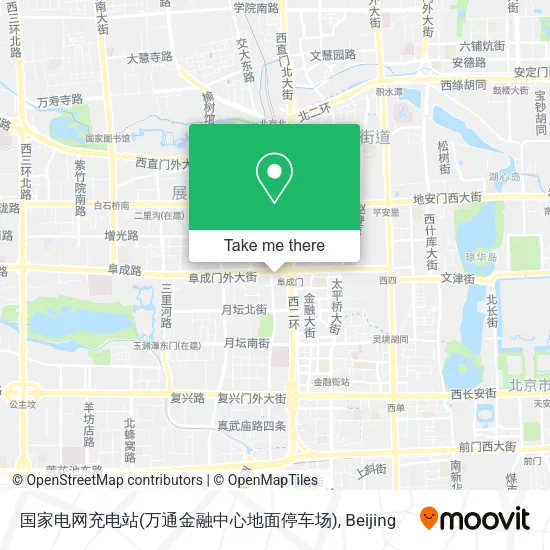 国家电网充电站(万通金融中心地面停车场) map