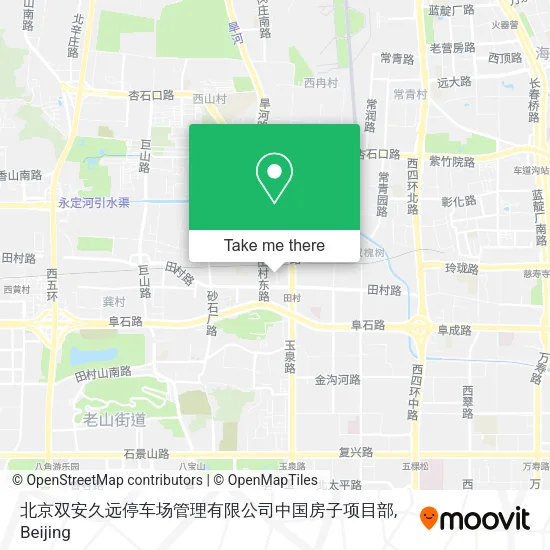 北京双安久远停车场管理有限公司中国房子项目部 map