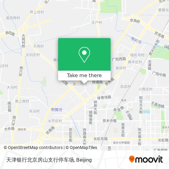 天津银行北京房山支行停车场 map