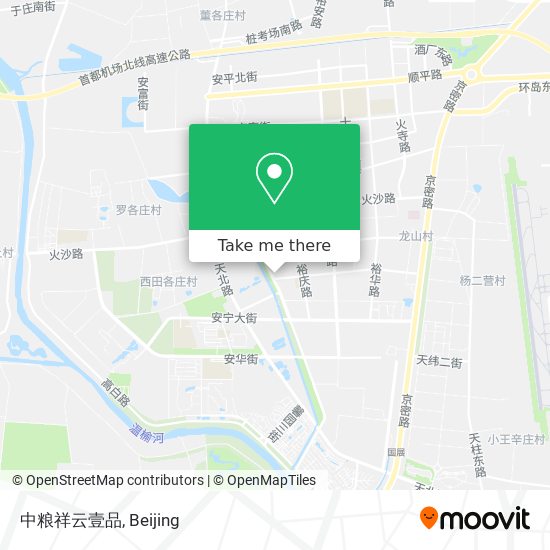 中粮祥云壹品 map