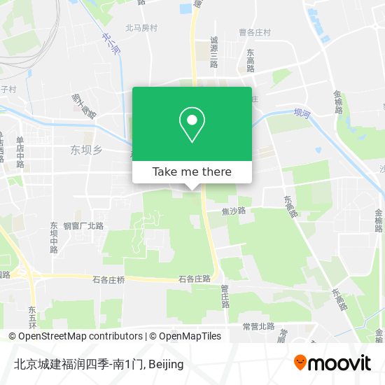 北京城建福润四季-南1门 map