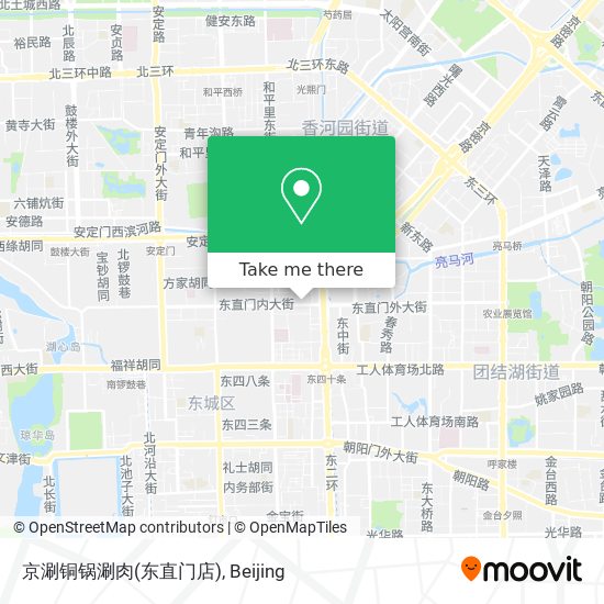 京涮铜锅涮肉(东直门店) map