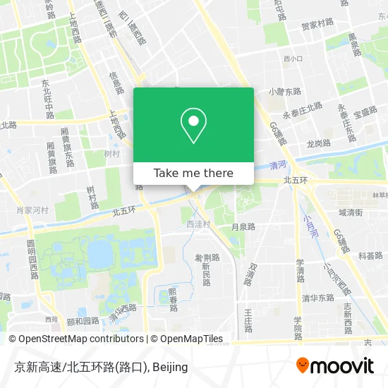 京新高速/北五环路(路口) map