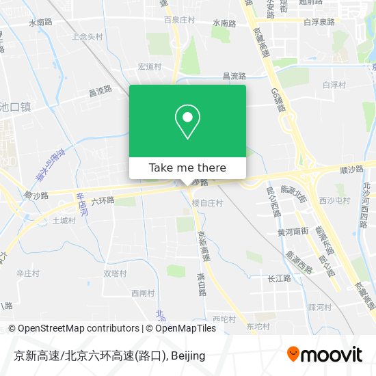 京新高速/北京六环高速(路口) map