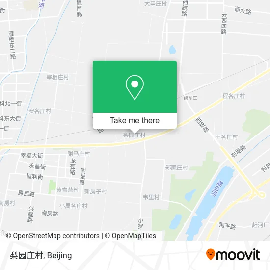 梨园庄村 map