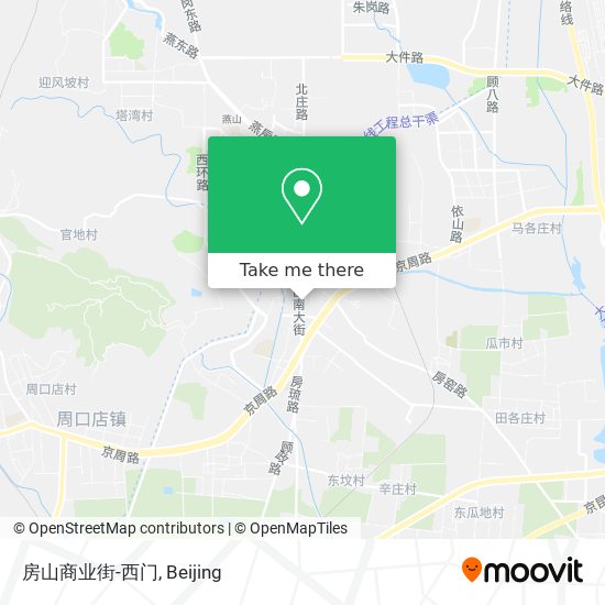 房山商业街-西门 map