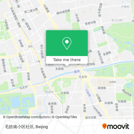 毛纺南小区社区 map