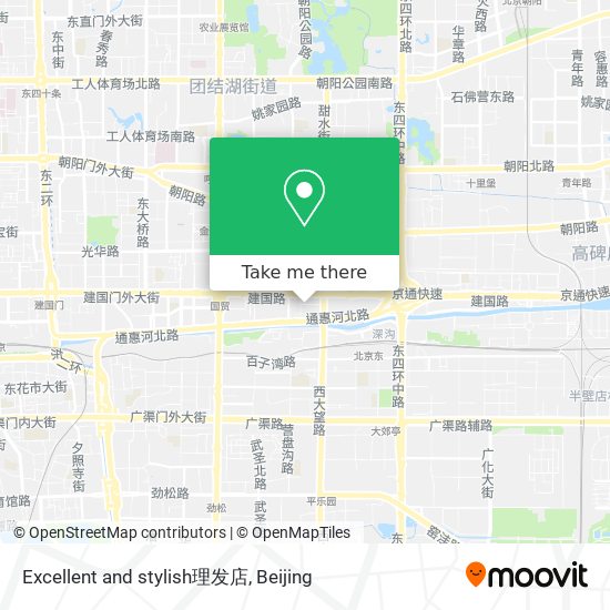 Excellent and stylish理发店 map