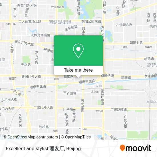 Excellent and stylish理发店 map