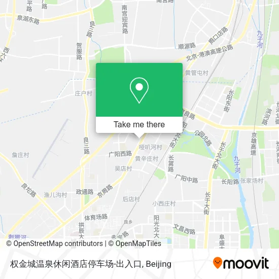 权金城温泉休闲酒店停车场-出入口 map