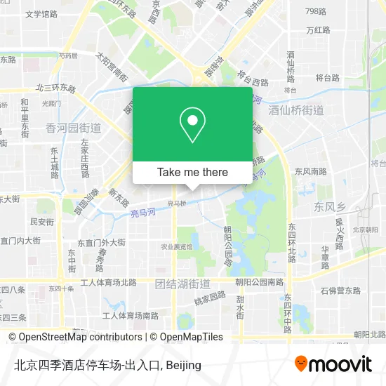 北京四季酒店停车场-出入口 map