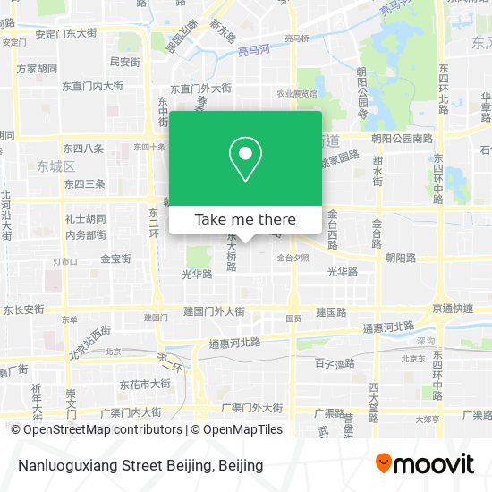 Nanluoguxiang Street Beijing map