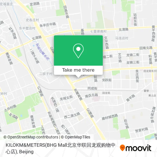 KILOKM&METERS(BHG Mall北京华联回龙观购物中心店) map