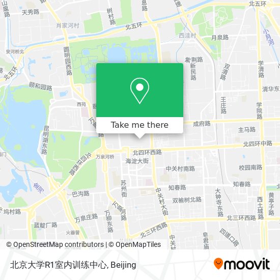 北京大学R1室内训练中心 map