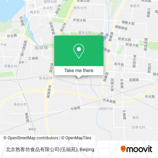 北京熟客坊食品有限公司(伍福苑) map