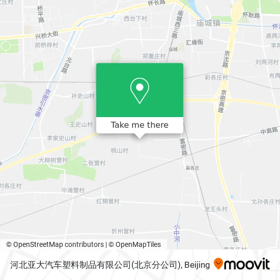 河北亚大汽车塑料制品有限公司(北京分公司) map