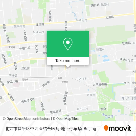 北京市昌平区中西医结合医院-地上停车场 map