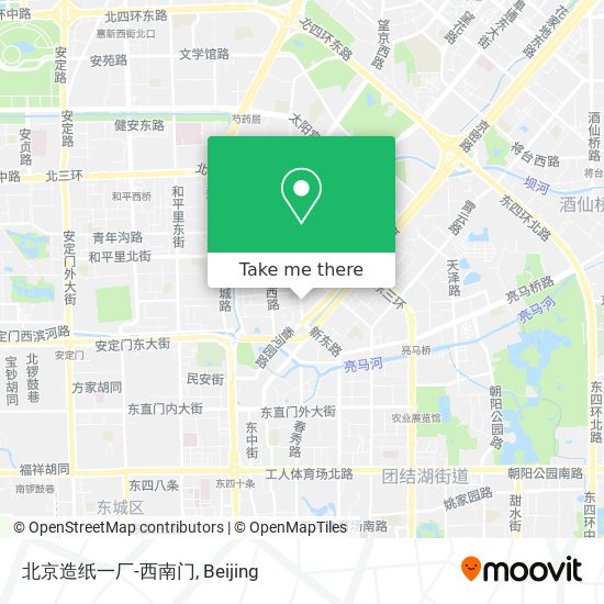 北京造纸一厂-西南门 map
