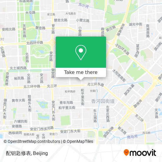 配钥匙修表 map