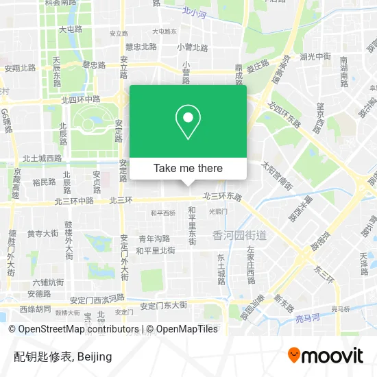配钥匙修表 map