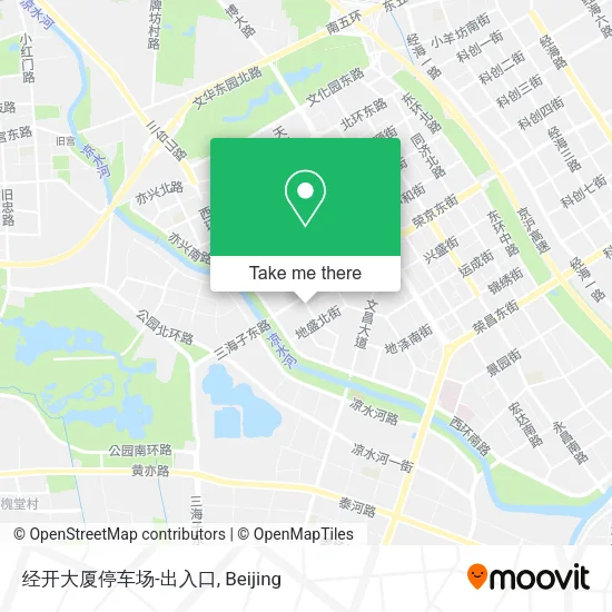 经开大厦停车场-出入口 map