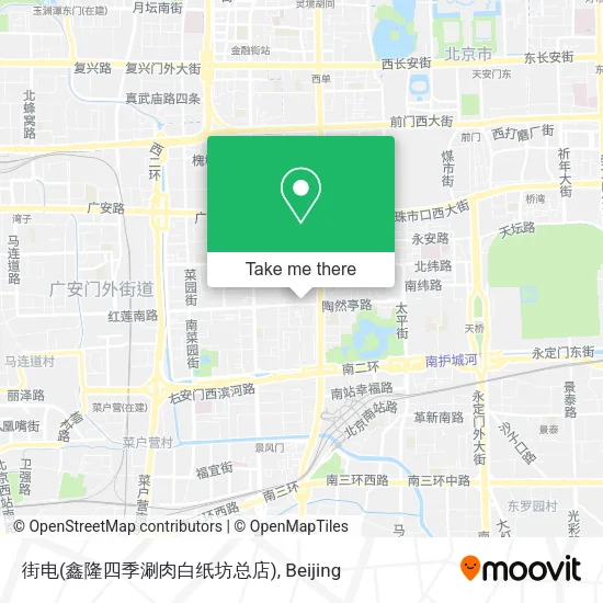 街电(鑫隆四季涮肉白纸坊总店) map