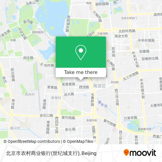北京市农村商业银行(世纪城支行) map