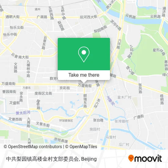 中共梨园镇高楼金村支部委员会 map