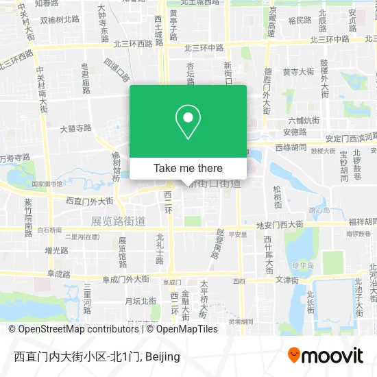 西直门内大街小区-北1门 map
