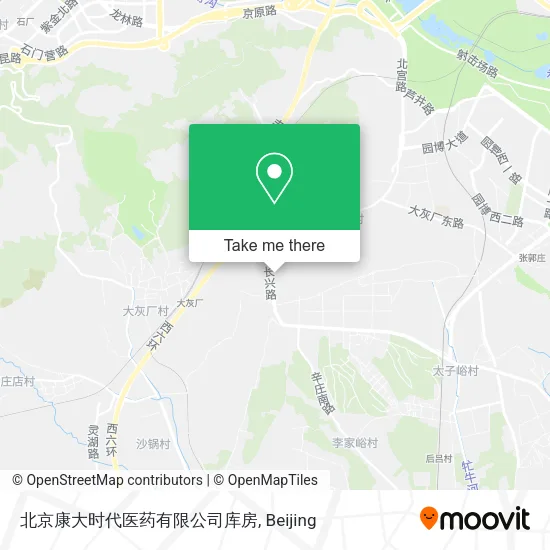 北京康大时代医药有限公司库房 map