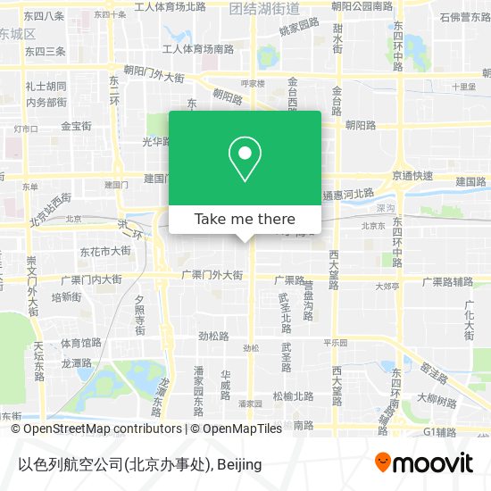 以色列航空公司(北京办事处) map