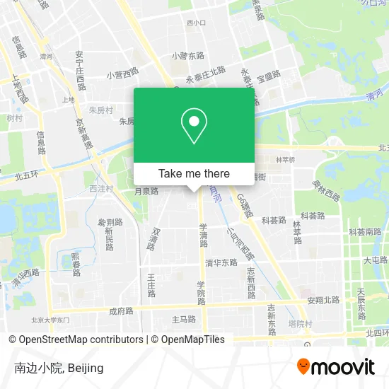 南边小院 map