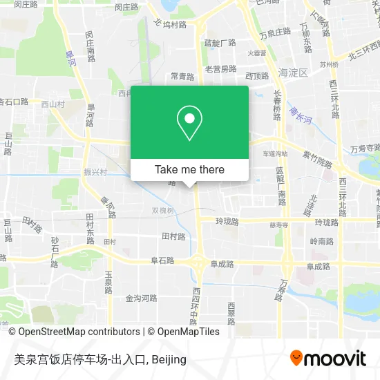 美泉宫饭店停车场-出入口 map