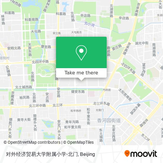 对外经济贸易大学附属小学-北门 map