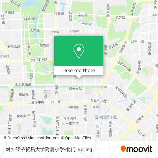 对外经济贸易大学附属小学-北门 map