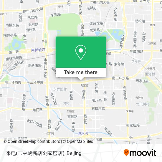 来电(玉林烤鸭店刘家窑店) map