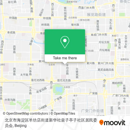 北京市海淀区羊坊店街道新华社皇子亭子社区居民委员会 map