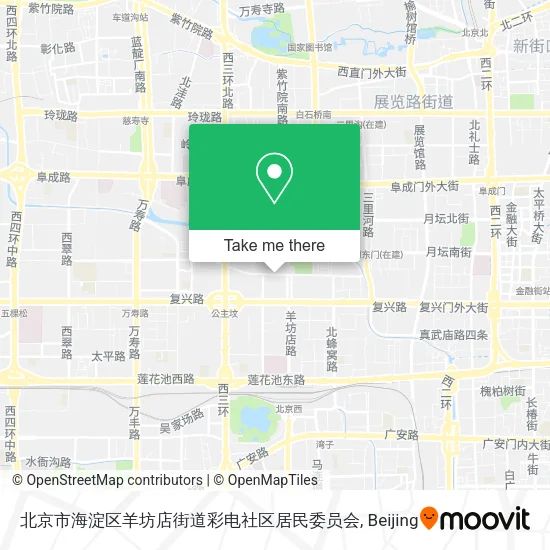北京市海淀区羊坊店街道彩电社区居民委员会 map